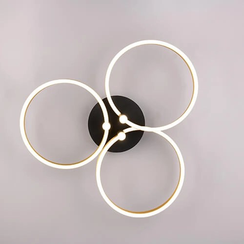 Gekrulde led plafondlamp Caruso goud - Ø 65,5cm Trio 4017807612967