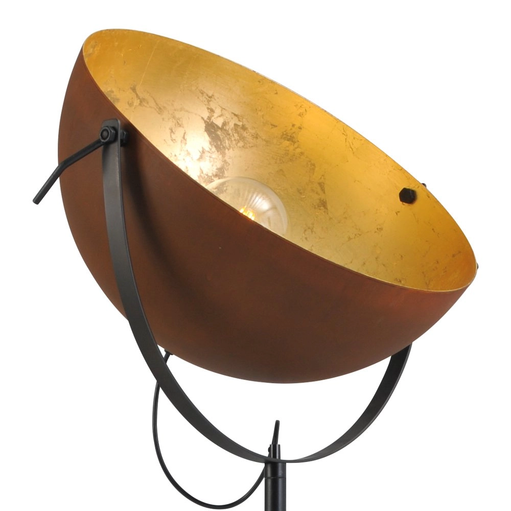 Vloerlamp Industria 180 roestbruin met goud Masterlight 8718121151335