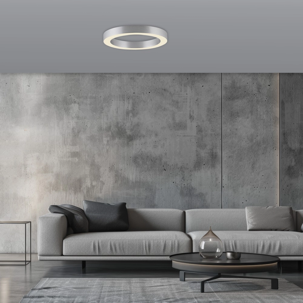 Strakke led plafondlamp Pure Lines Round Ø 35cm - diamond Paul Neuhaus 4012248395233