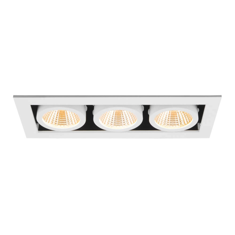 Vierkante led inbouwspot Kadux Triple 3x Led - wit - 3000K SLV 4024163278836