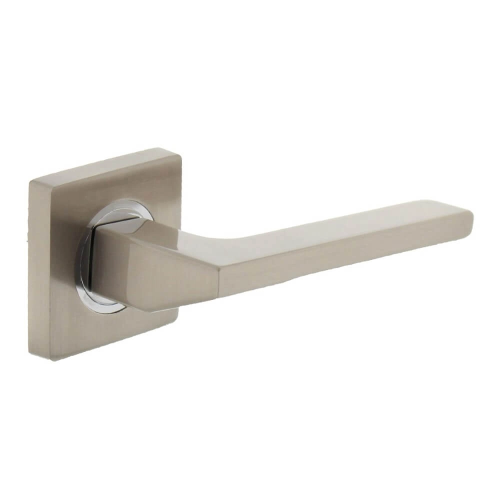 Deurklink Ben vierkant rozet nikkel mat