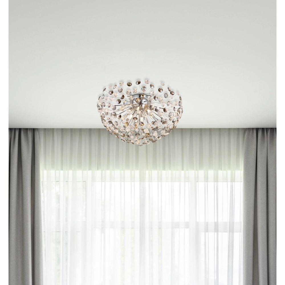 Plafondlamp Katrina chroom Ø 60cm Globo 9007371484331