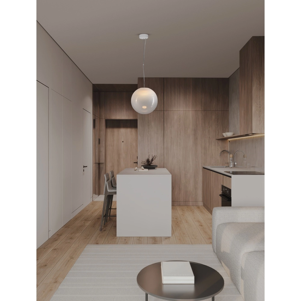 Witte hanglamp Bolita bol Ø 30cm Lyora 5212017483577