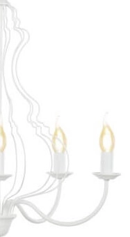 Witte kroonluchter Margaret Ø 55cm Lyora 5903139633093