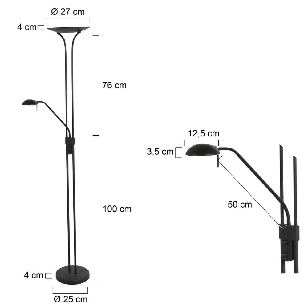 Design leeslamp Biron met led Steinhauer 8712746146837
