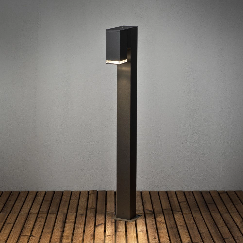 Strakke padverlichting Antares 100cm zwart KonstSmide 7318304147509