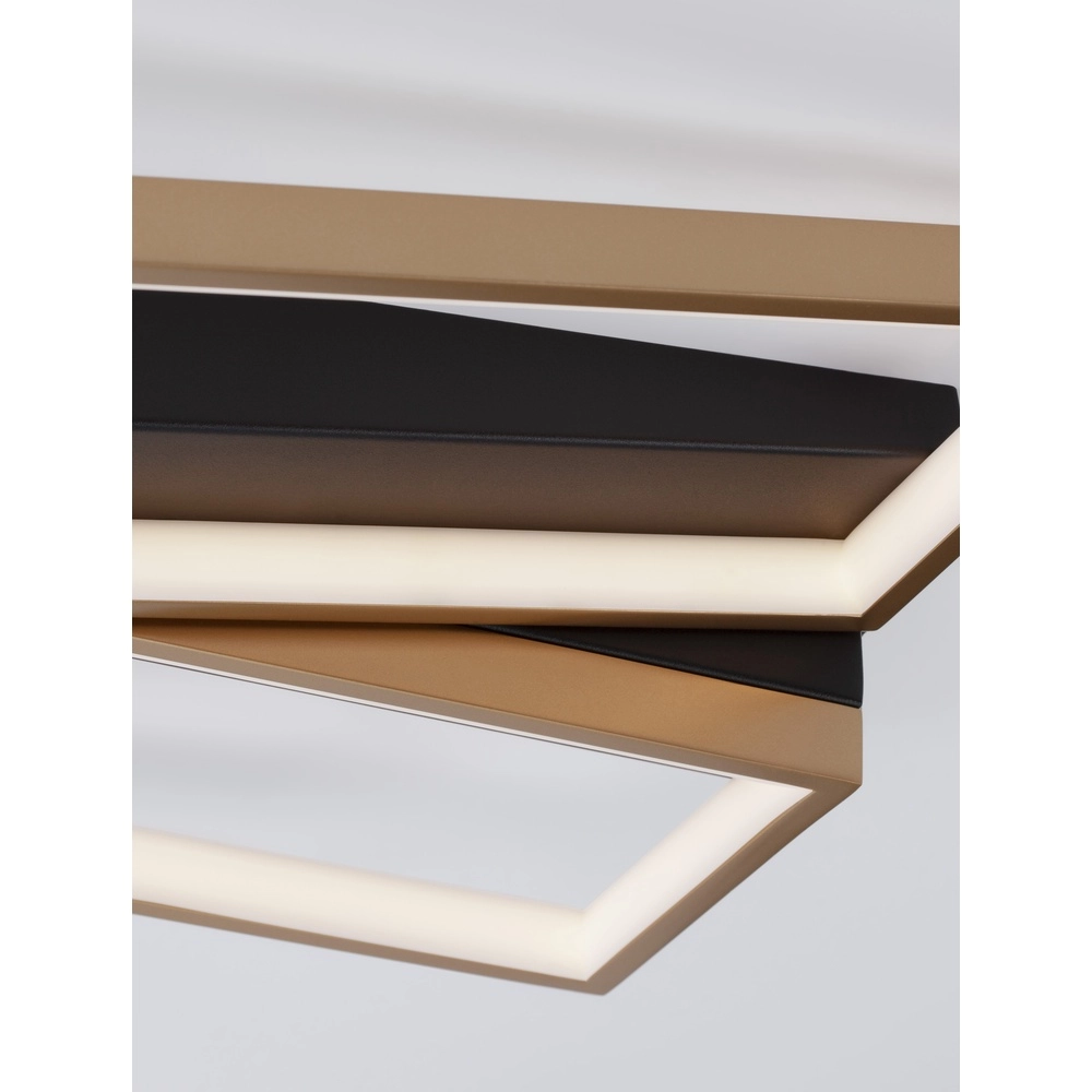 Design plafondlamp Elize zwart met goud Lyora 5212017433145