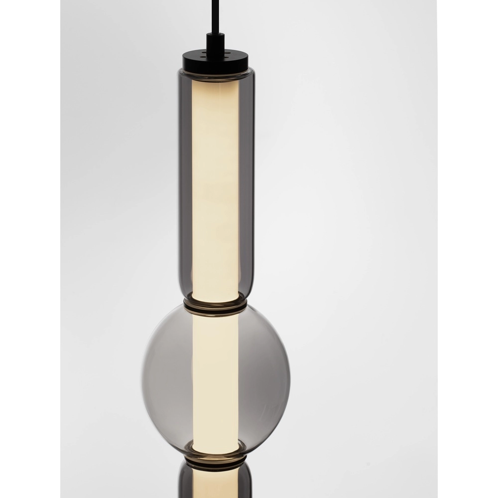 Hanglamp Ulon 1-lichts smoke glas Lyora 5212017474186