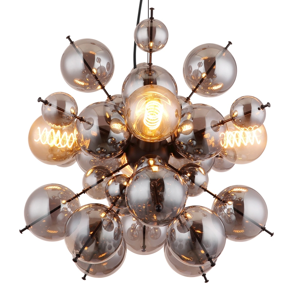 Unieke hanglamp Udo smoke glas Ø 51cm Globo 9007371506170