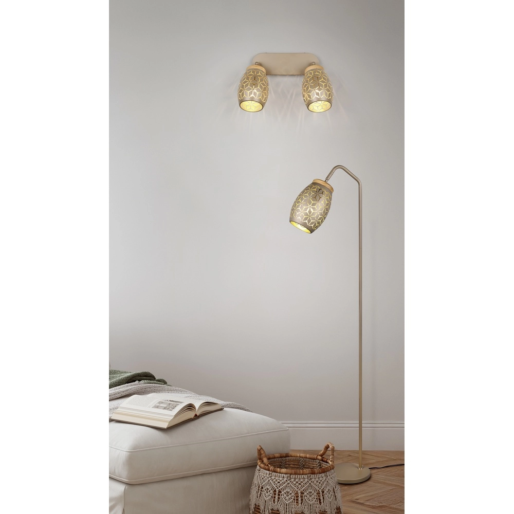 Vloerlamp Bidar koffiebruin Trio 4017807633375