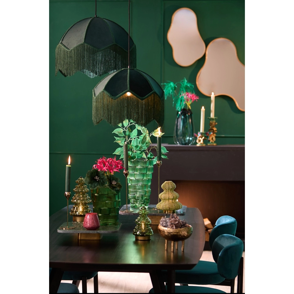 Hanglamp Malacia Ø 50cm - velvet groen Light & Living 8717807759285