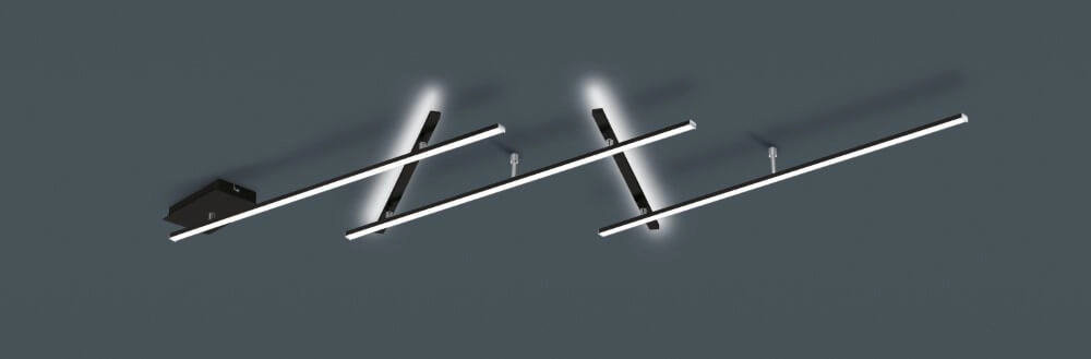 Plafondlamp Indira zwart Trio 4017807575118