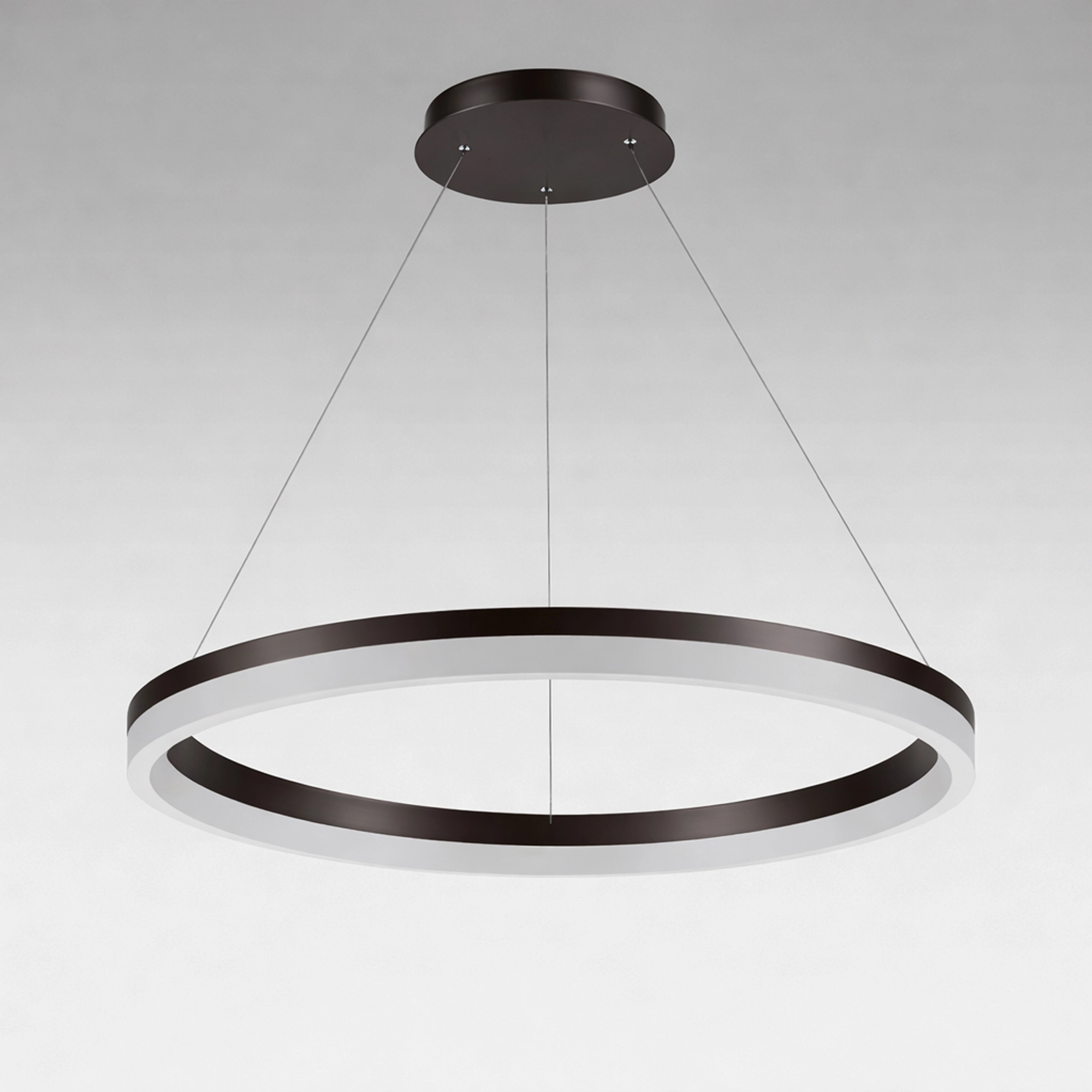 Strakke hanglamp Ara Ø 60cm brons Lyora 5053423316079