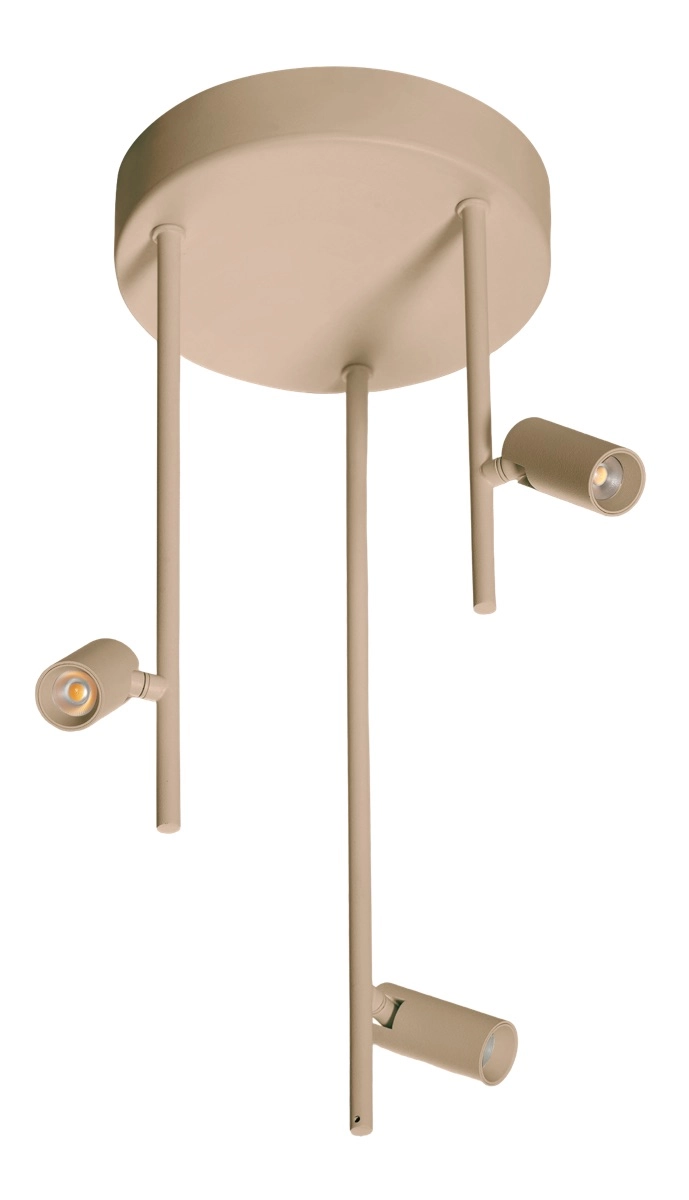3-lichts plafondlamp Minora led - zand