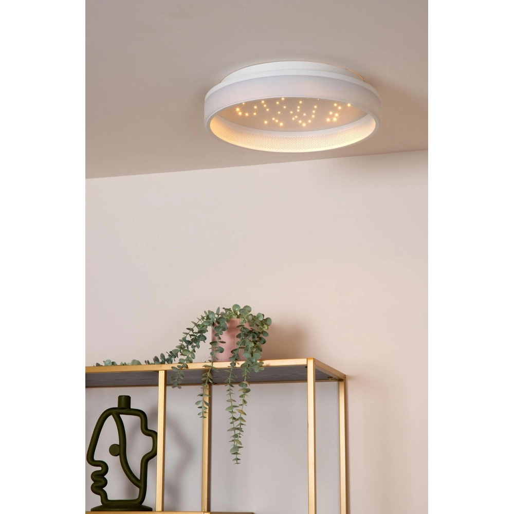 Design plafonniere Estreja Ø 40cm wit Lucide 5411212712813