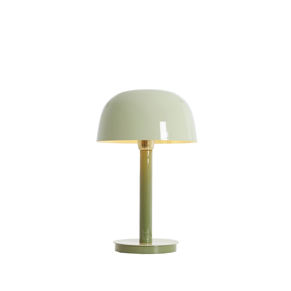 Bureaulamp Marivet glans groen - Ø 25cm Light & Living 8717807816216
