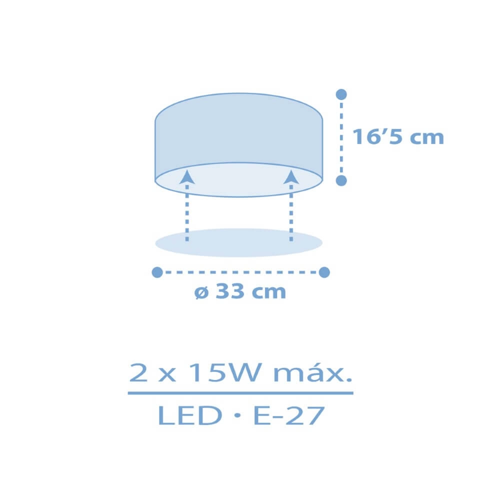 Sterren plafondlamp Star light blauw Dalber 8420406001678