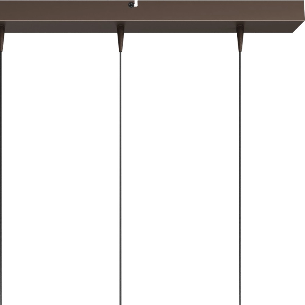 5-lichts hanglamp Talana 100cm cacao bruin Ø 6cm DTW Masterlight 8718121361055