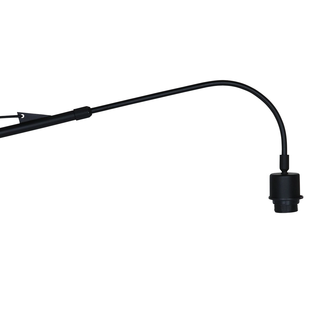 Wandlamp Elegant Classy 50cm zwart met taupe velourse kap Steinhauer 8712746146042