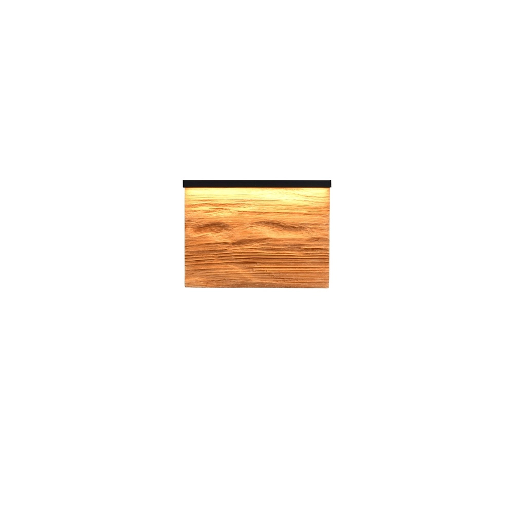Design wandlamp Kalea zwart met hout 20cm Trio 4017807661385