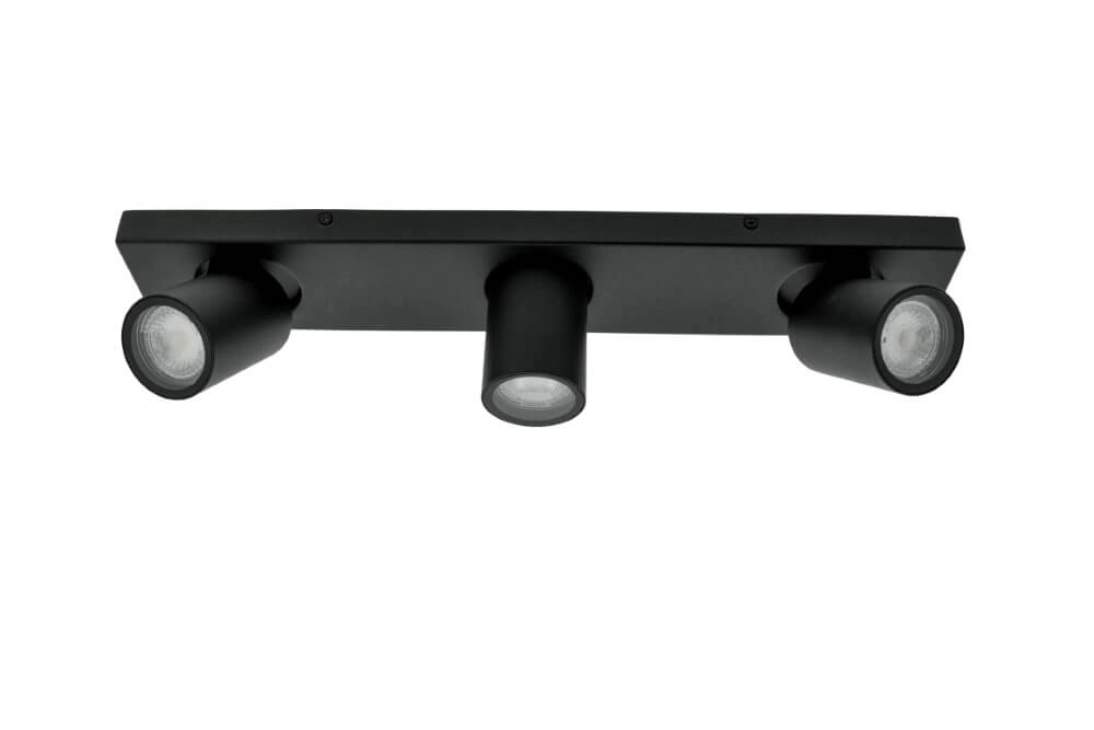 Badkamer opbouwspot Seller - IP44 zwart Lyora 5053423187747