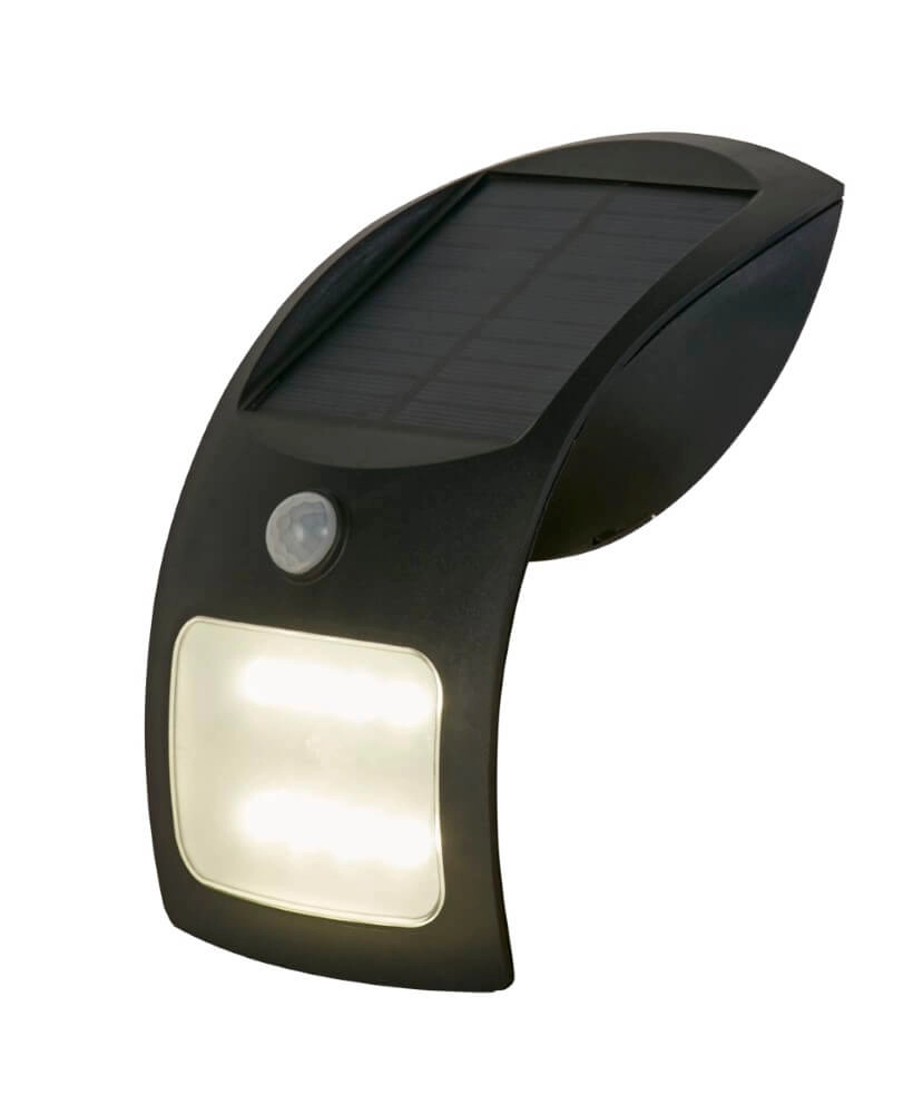 Zwarte wandlamp Solar design Searchlight 5053423241449