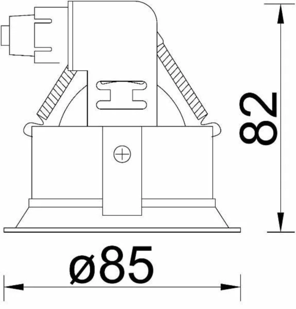 Witte inbouwspot Candice Ø 8,5cm Artdelight 8719831735211