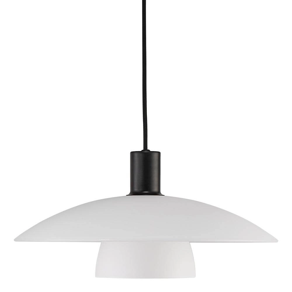 Moderne hanglamp Verona zwart met wit Nordlux 5704924001635