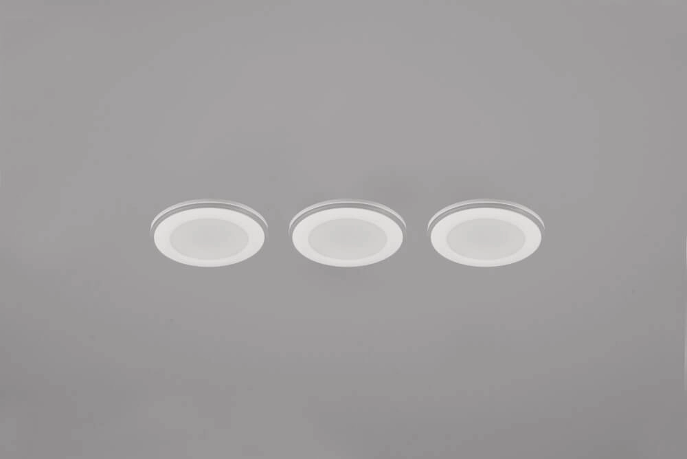 Witte inbouwspots Argus set van 3 Trio 4017807574494