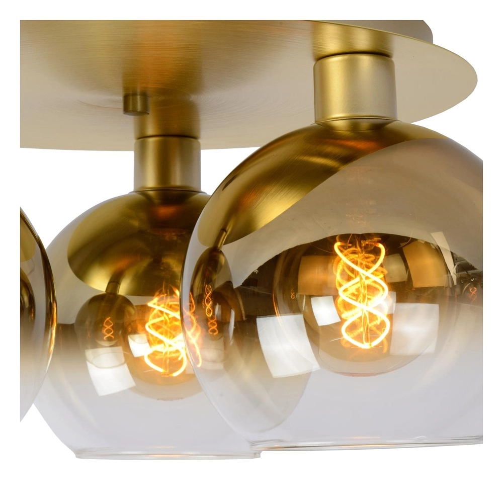 Plafondlamp Marius 3-lichts goud Lucide 5411212740991