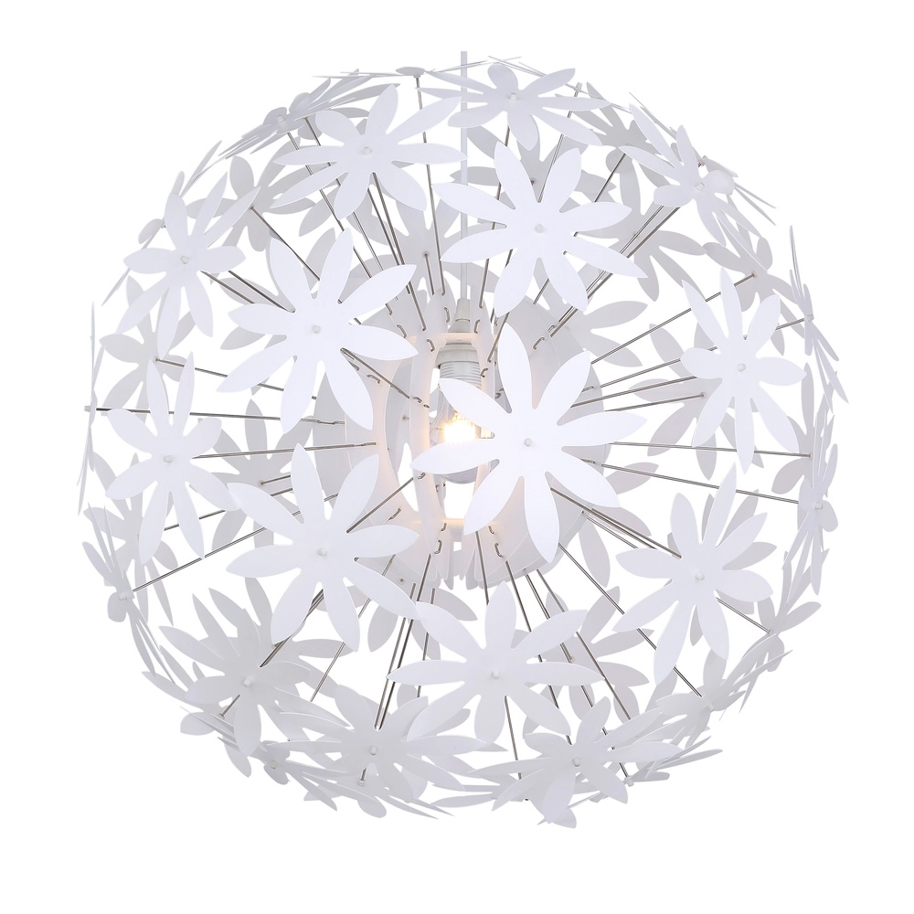 Witte hanglamp Stella bloemetjes Ø 60cm Globo 9007371369928
