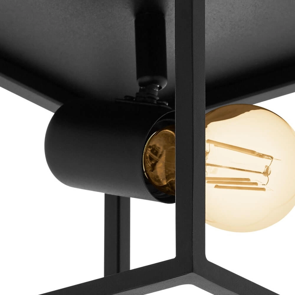 Zwarte plafondlamp Silentina 1-lichts Eglo 9002759983314