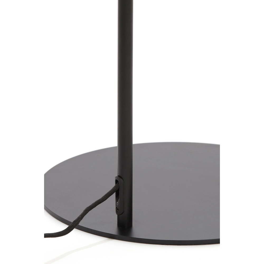 Glazen vloerlamp Solna zwart Light & Living 8717807696566