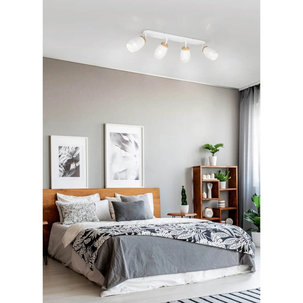 4-lichts opbouwspot Bidar wit Trio 4017807640694