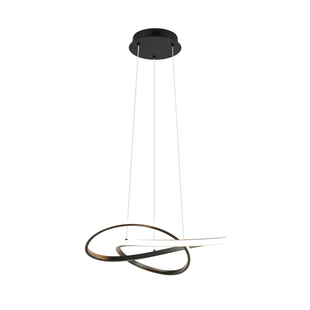 Design hanglamp Mansa zwart Trio 4017807682144