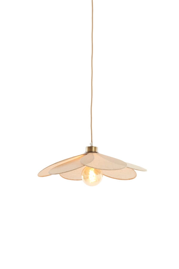 Hanglamp Fyano bloem crème Ø 46cm Hanglamp Fyano bloem crème Ø 46cm