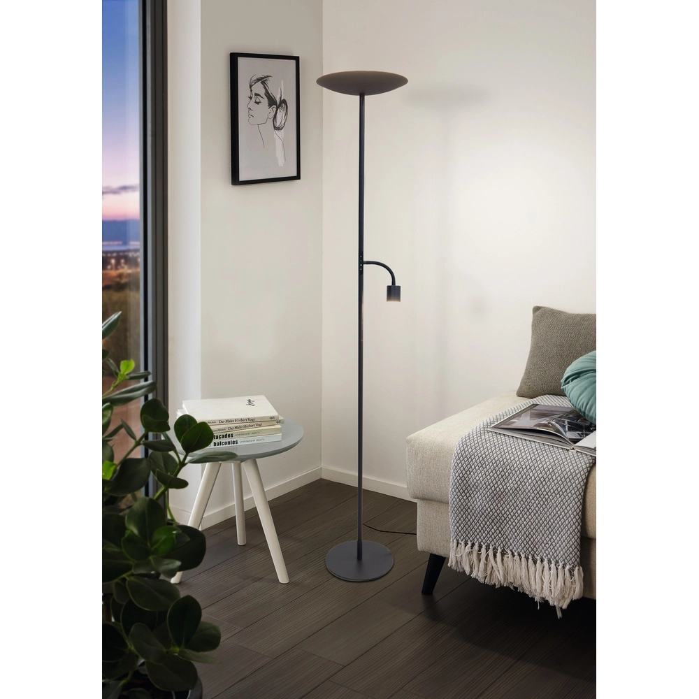 Vloerlamp Conivarino zwart Eglo 9008606356577
