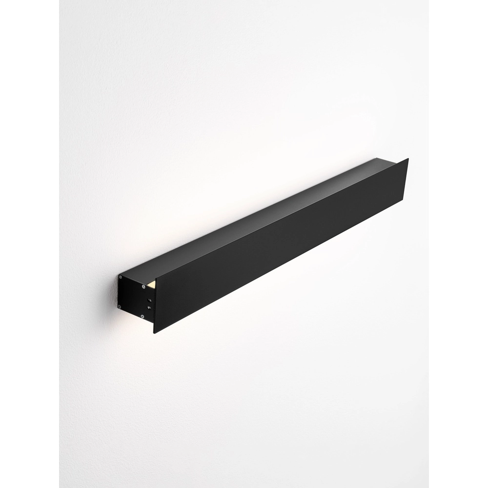 Wandlamp Path design zwart 51cm