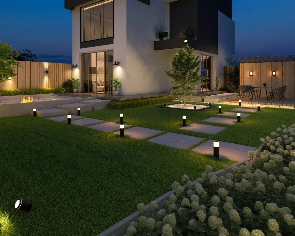 Smart buitenlamp Link 2L up down - zwart Circle 8712879149569