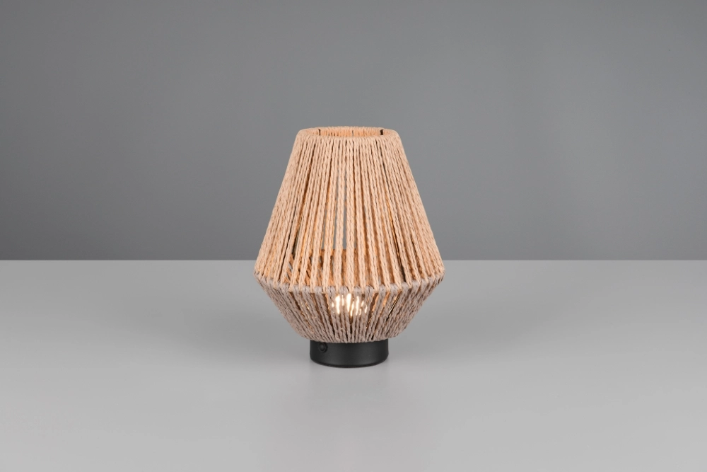 Rotan tafellamp Lira oplaadbaar Trio 4017807643169