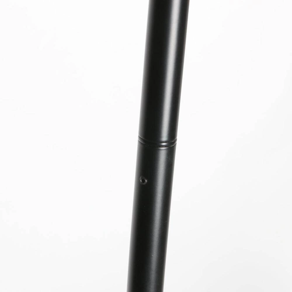 Vloerlamp Curve zwart met grof witte kap Ø 50cm Steinhauer 8712746179484