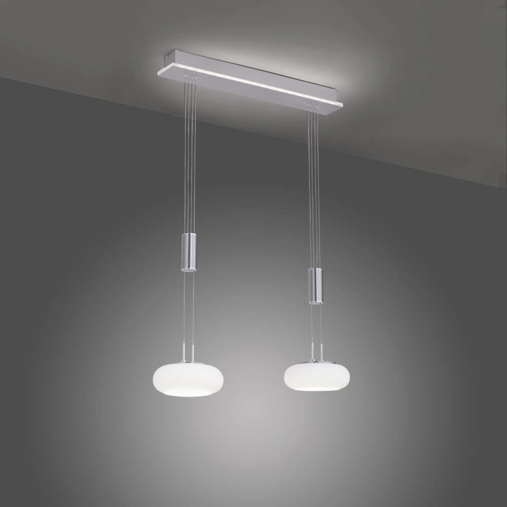2-lichts hanglamp Q-Etienne metaal Paul Neuhaus 4012248350409