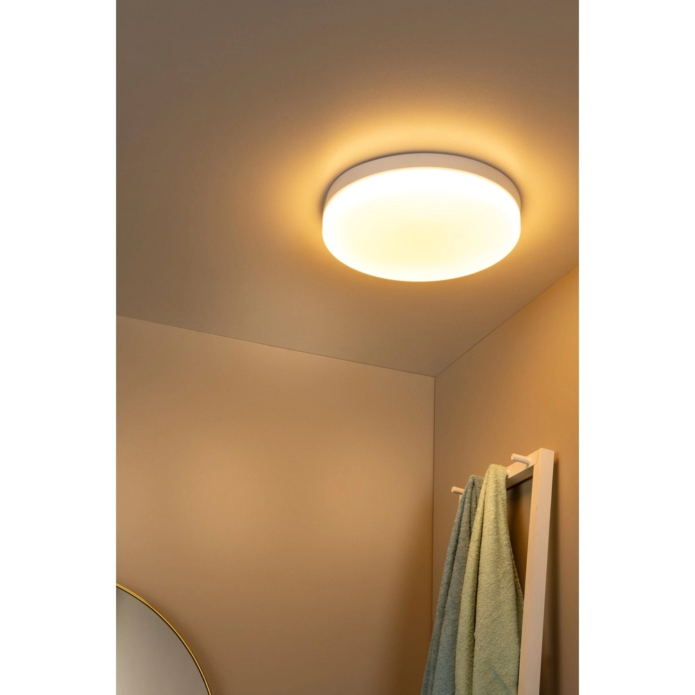 Plafonniere Biskit Ø 40cm - IP44 wit Lucide 5411212792204