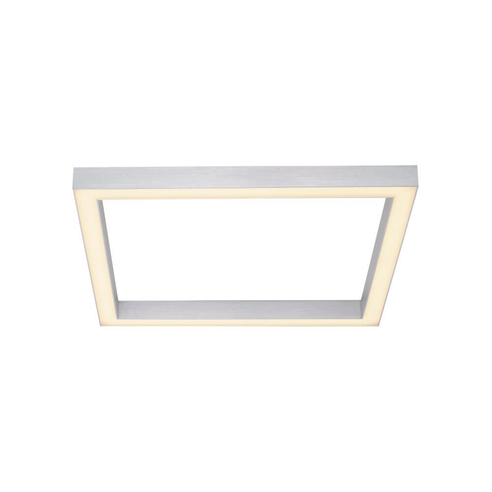 Vierkante plafondlamp Pure Lines Square aluminium Paul Neuhaus 4012248357910