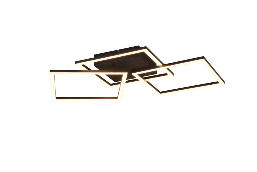 Zwarte plafondlamp Trail design Trio 4017807577129