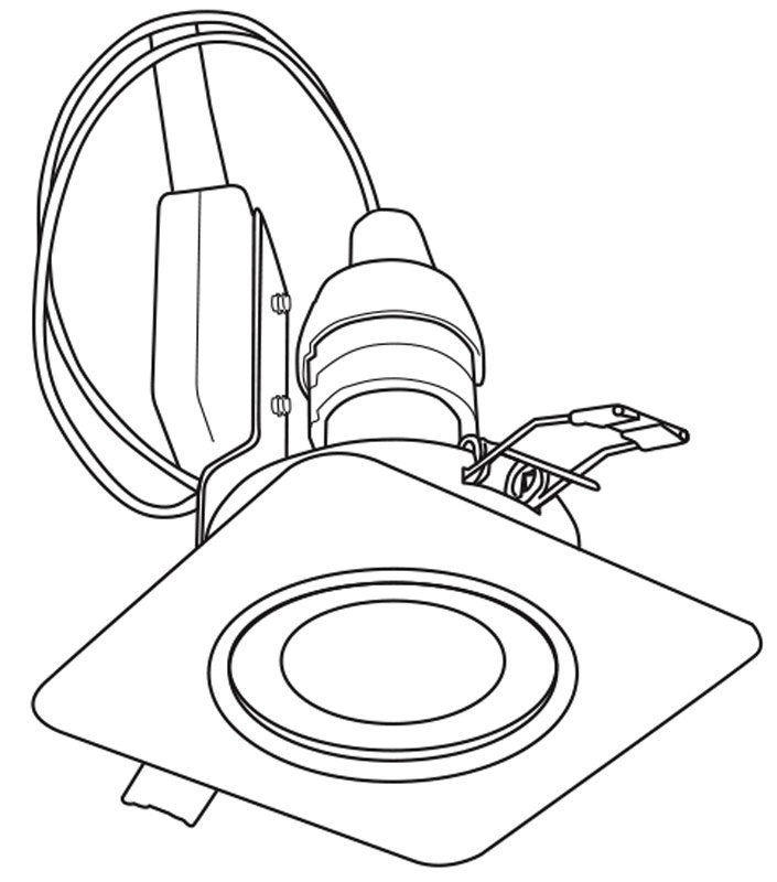 Inbouw spot Peneto Square 8,7cm nikkel mat Eglo 9002759942649