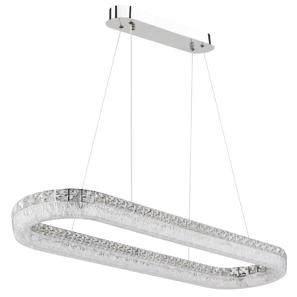 Hanglamp Laurel ovaal chroom Globo 9007371572779