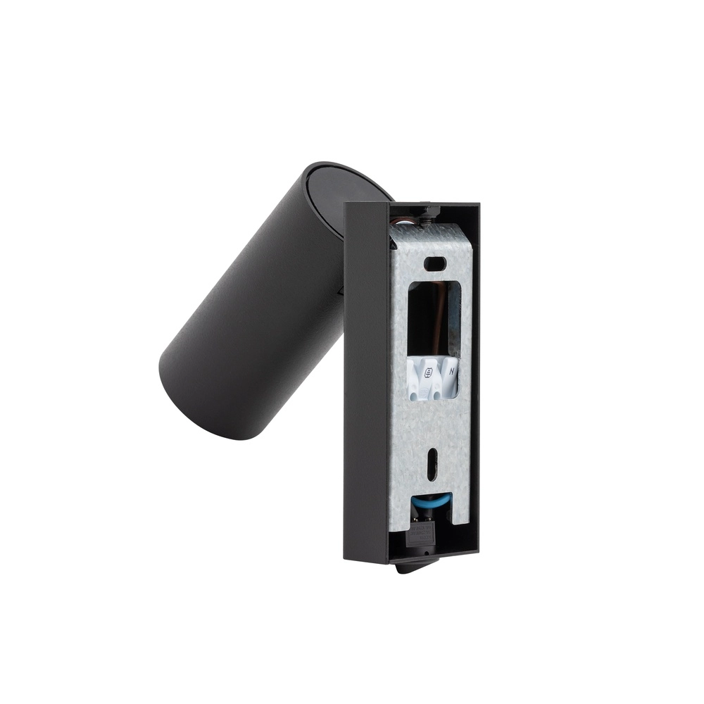 Richtbare spot Fourty met schakelaar - zwart Lyora 5903139117630