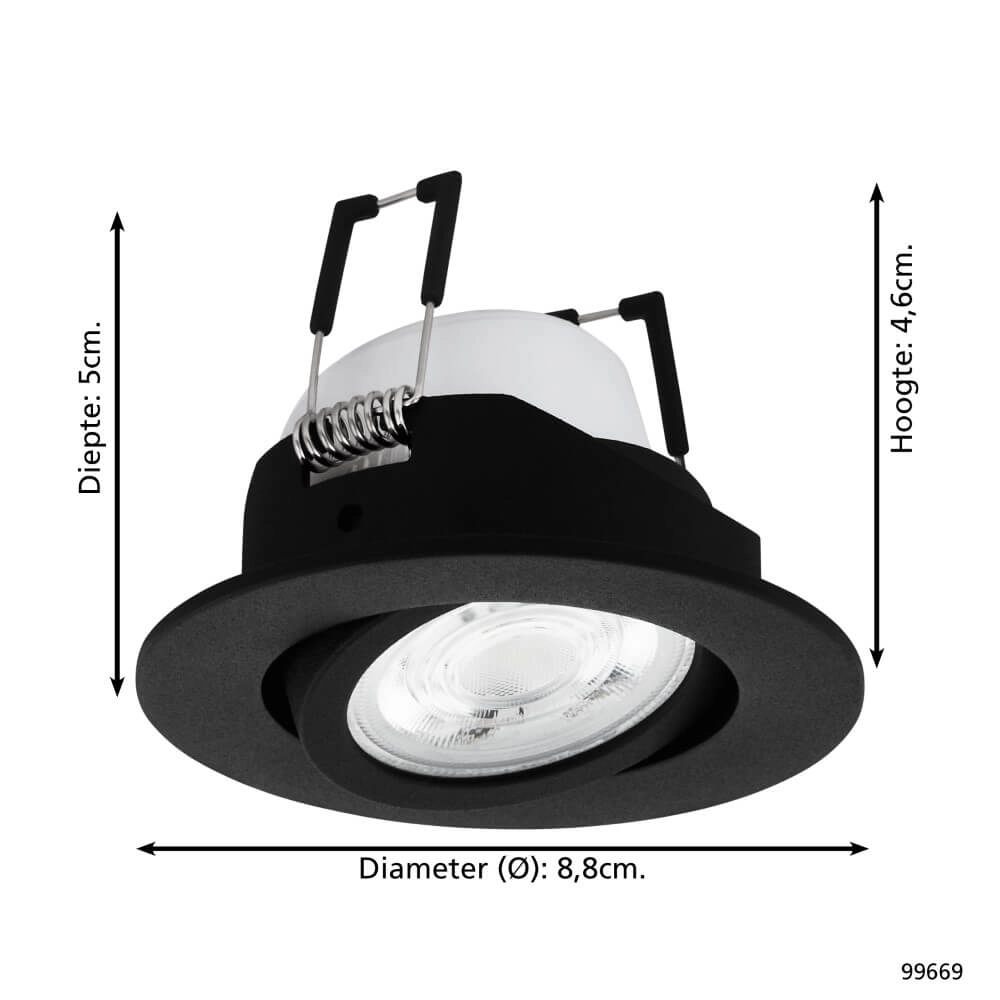 Spot Zigbee Saliceto-Z zwart Eglo 9002759996697