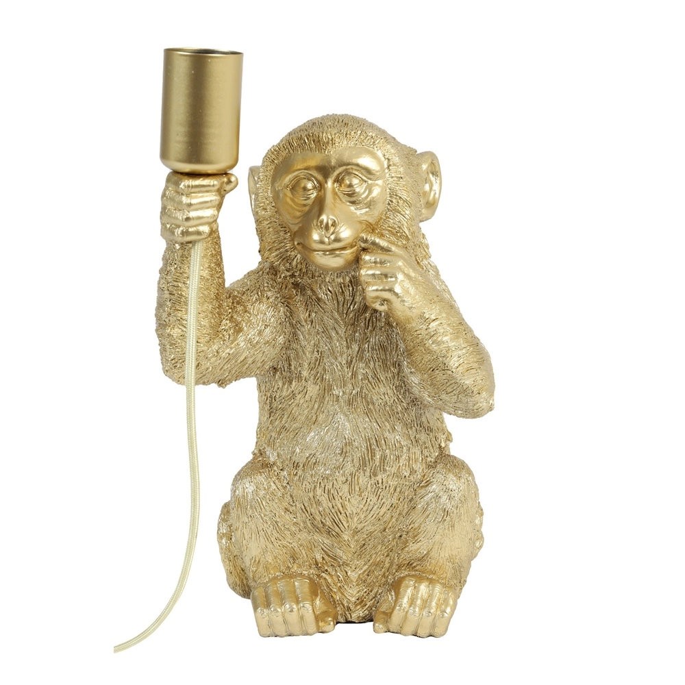 Tafellamp aapje Monkey goud Light & Living 8717807303501